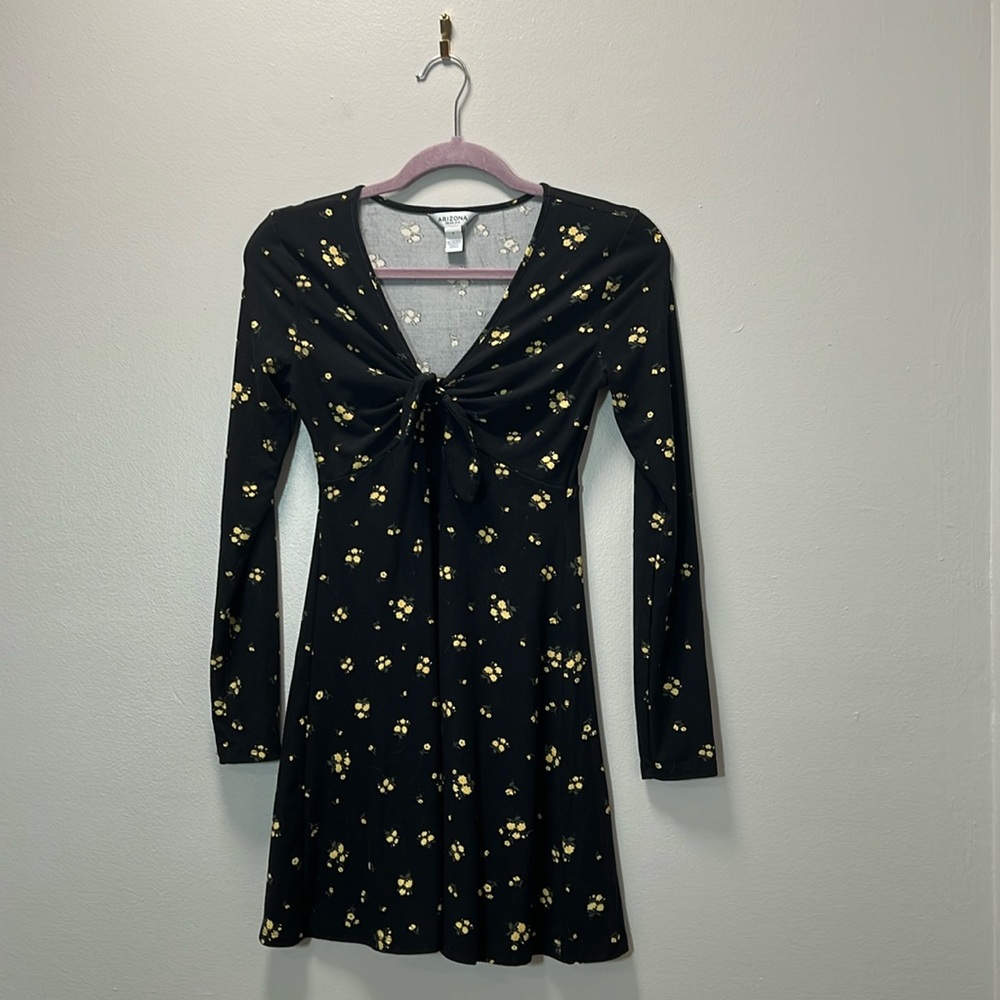 Arizona Floral Black Long Sleeve Dress